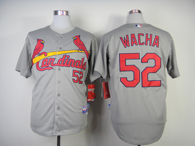 Men St. Louis Cardinals 52 Wacha Grey MLB Jerseys